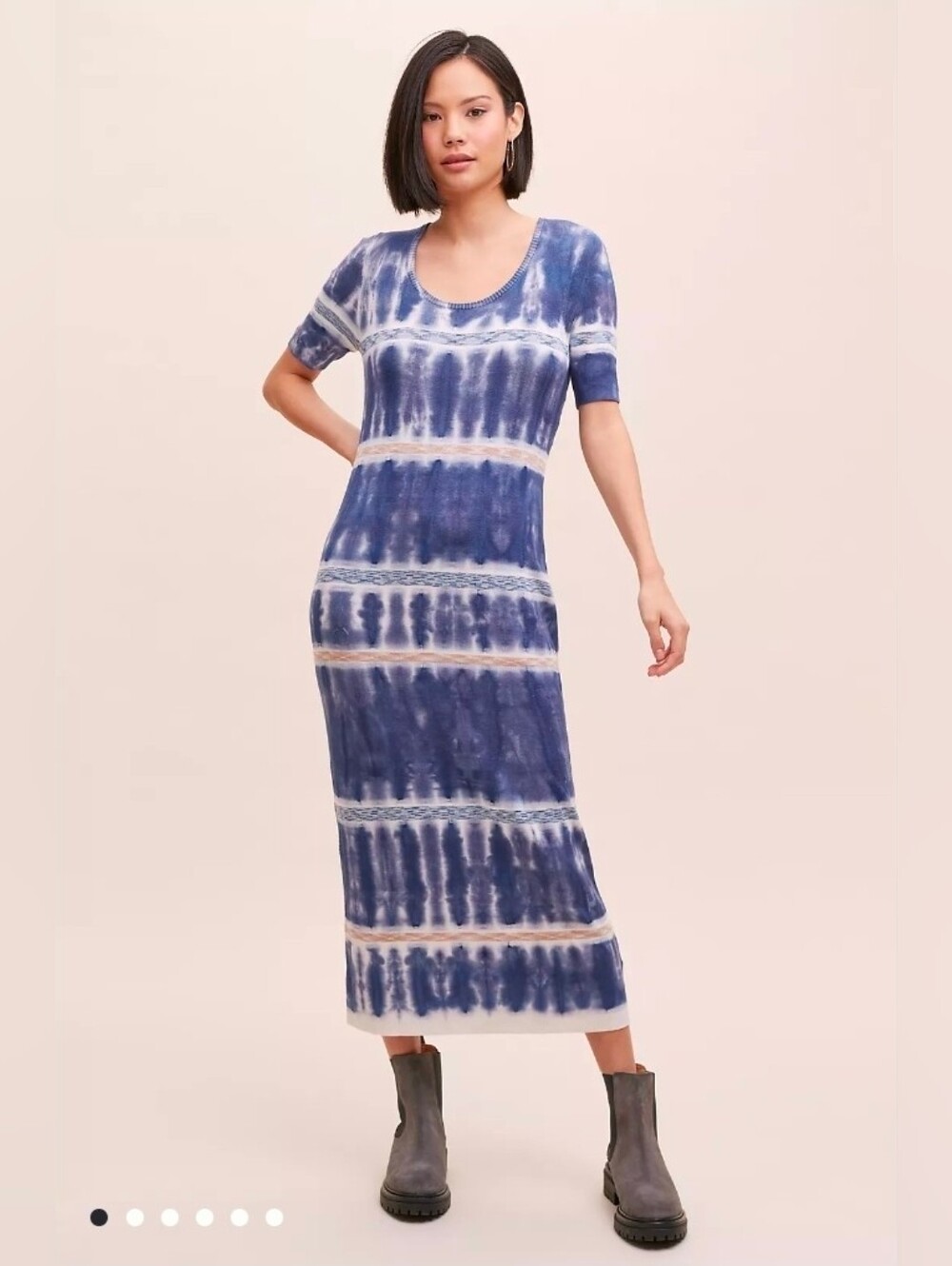 BY ANTHROPOLOGIE KATO TIE-DYE MAXI DRESS XL